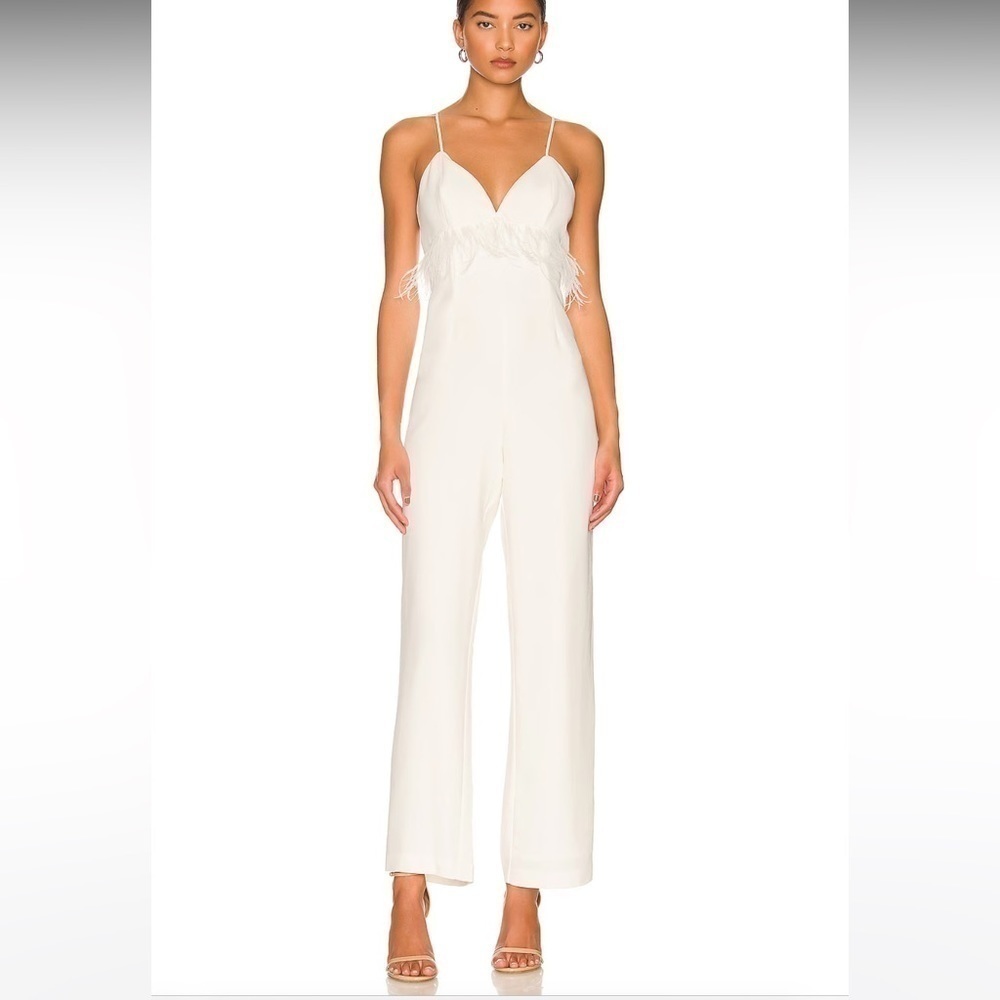 Saylor Krysta jumpsuit in wedding white size XS